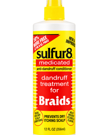 Sulfur8 Medicated ant-dandruff conditioner treatment for braids 356 ml