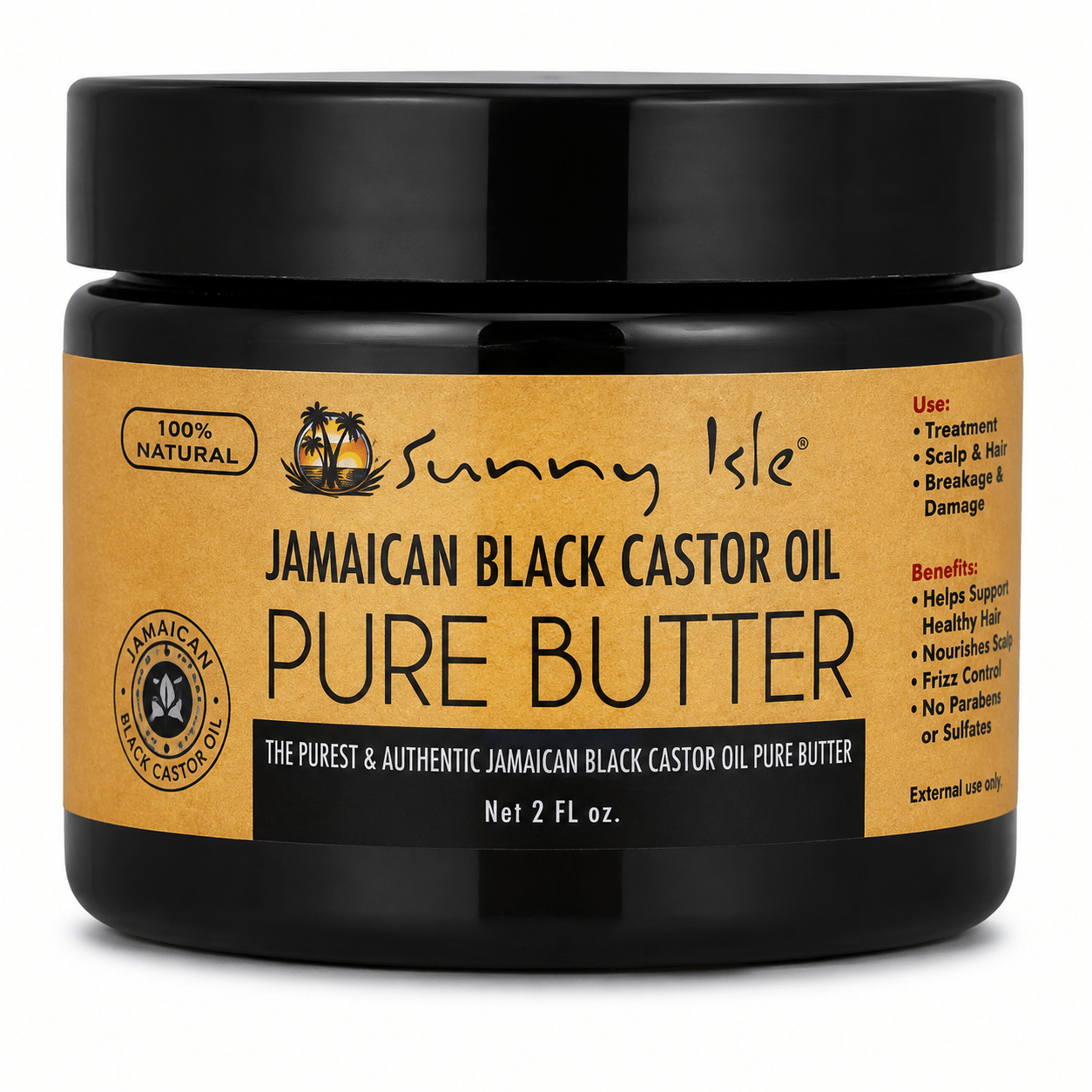 Sunny Isle - Jamaican Black Castor Oil Pure Butter 2 oz