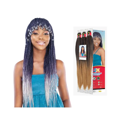 3X Pre-Stretched Braid Hair Extension 50 in