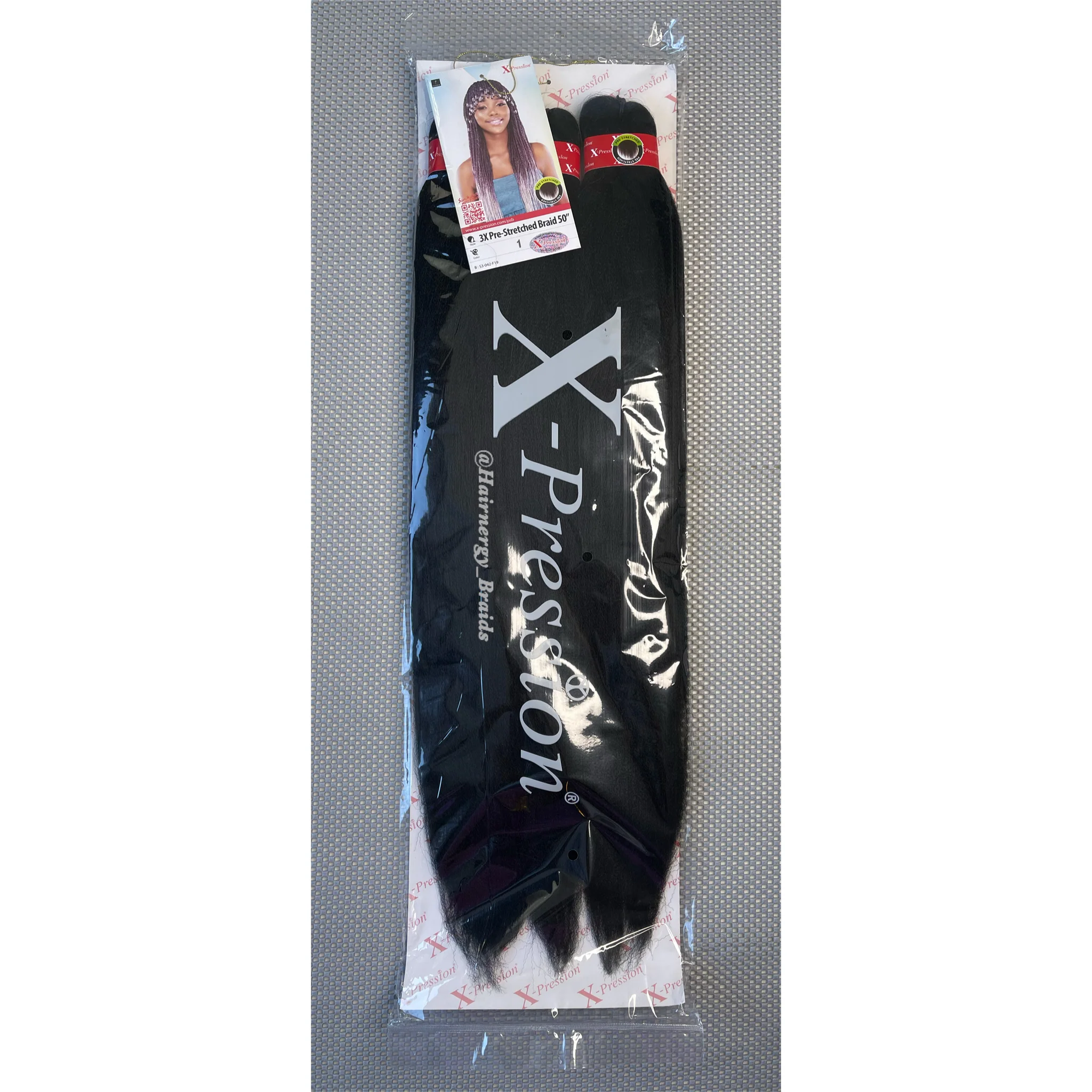 3X Pre-Stretched Braid Hair Extension 50 in