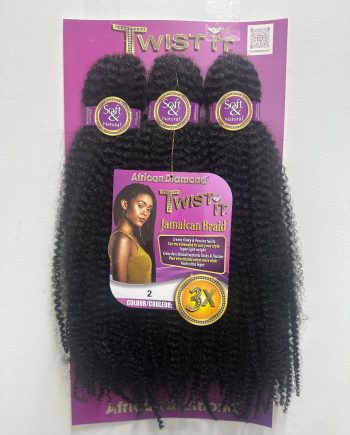 African Diamond - 3X Pre-stretched twist it Jamaican braid, #2