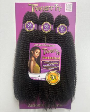 African Diamond - 3X Pre-stretched twist it Jamaican braid, #4