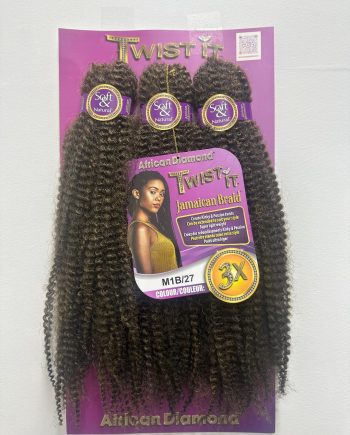 African Diamond - 3X Pre-stretched twist it Jamaican braid, #M1B27