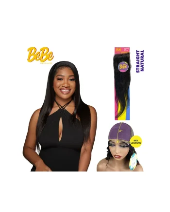 BeBe - Virgin Human Hair Straight Closure HD 4X4, 10 in