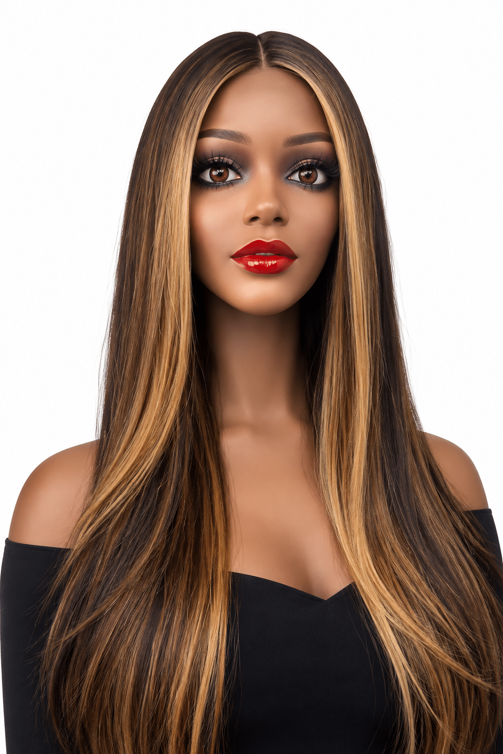 Bliss Live The Joy Wig Jamila Style perruque longue ondulée avec raie centrale