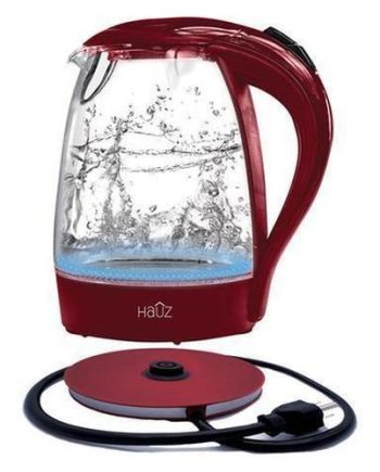 Bouilloire électrique sans fil 1.7 litres 1000 Watts Haûz Living rouge