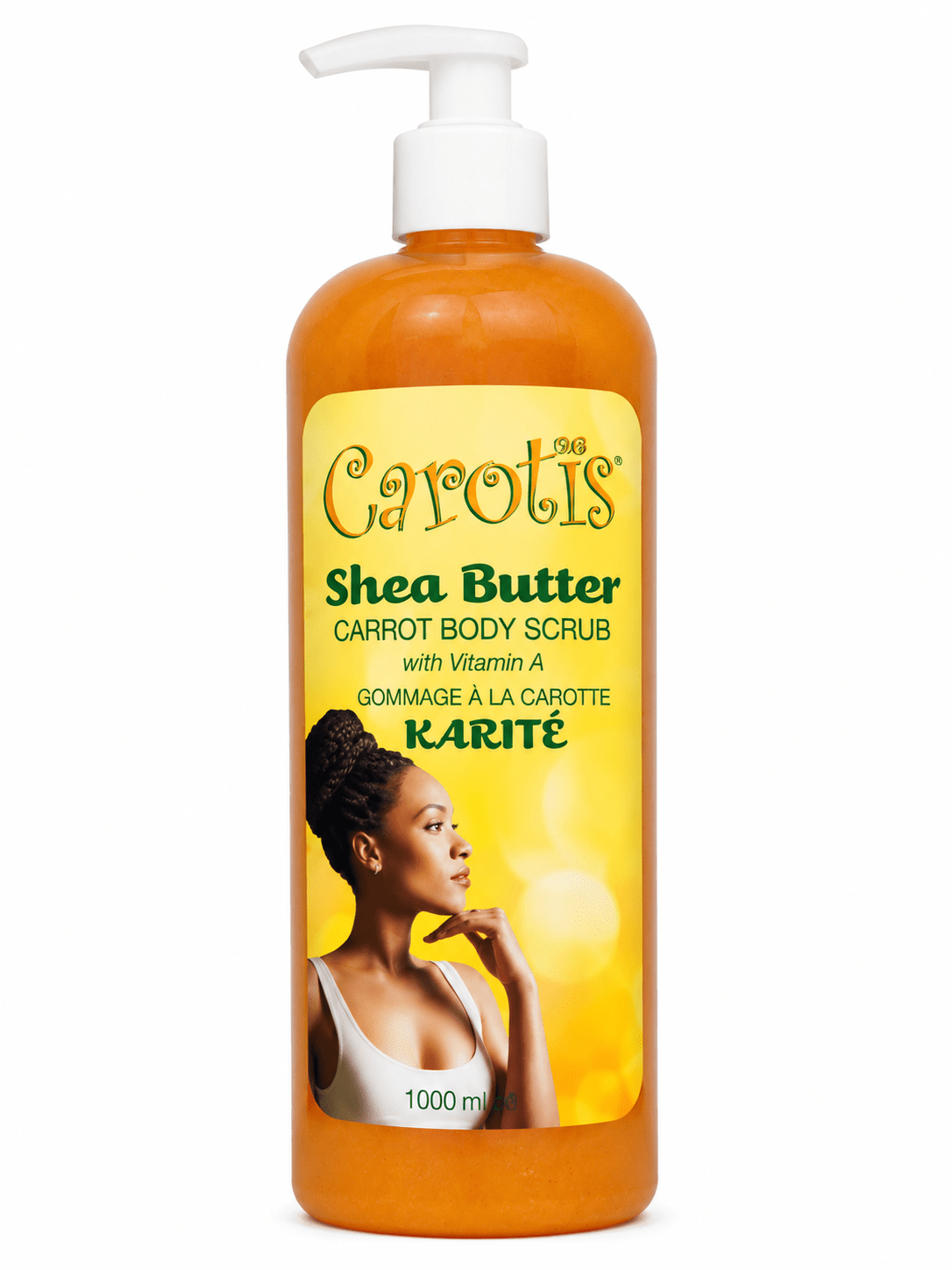 Carotis Shea Butter Carrot Body Scrub 1 L—a body scrub with carrot and shea butter