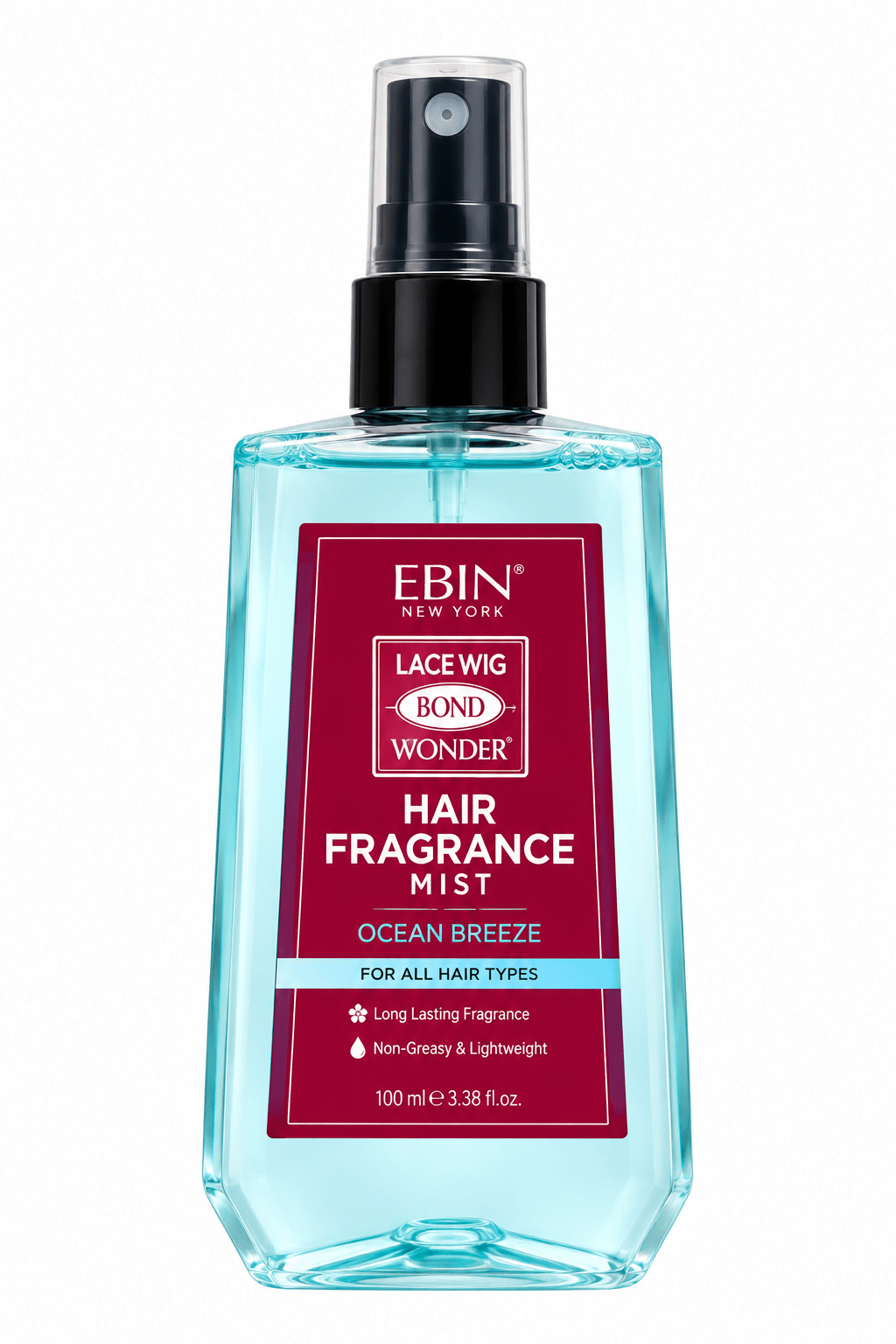 Ebin Hair Fragrance Mist Ocean Breeze 100 ml brume parfumée fraîche pour cheveux.