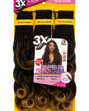 Eve Hair - 3X Bohemian Box French Curl 22 in, #T1B27