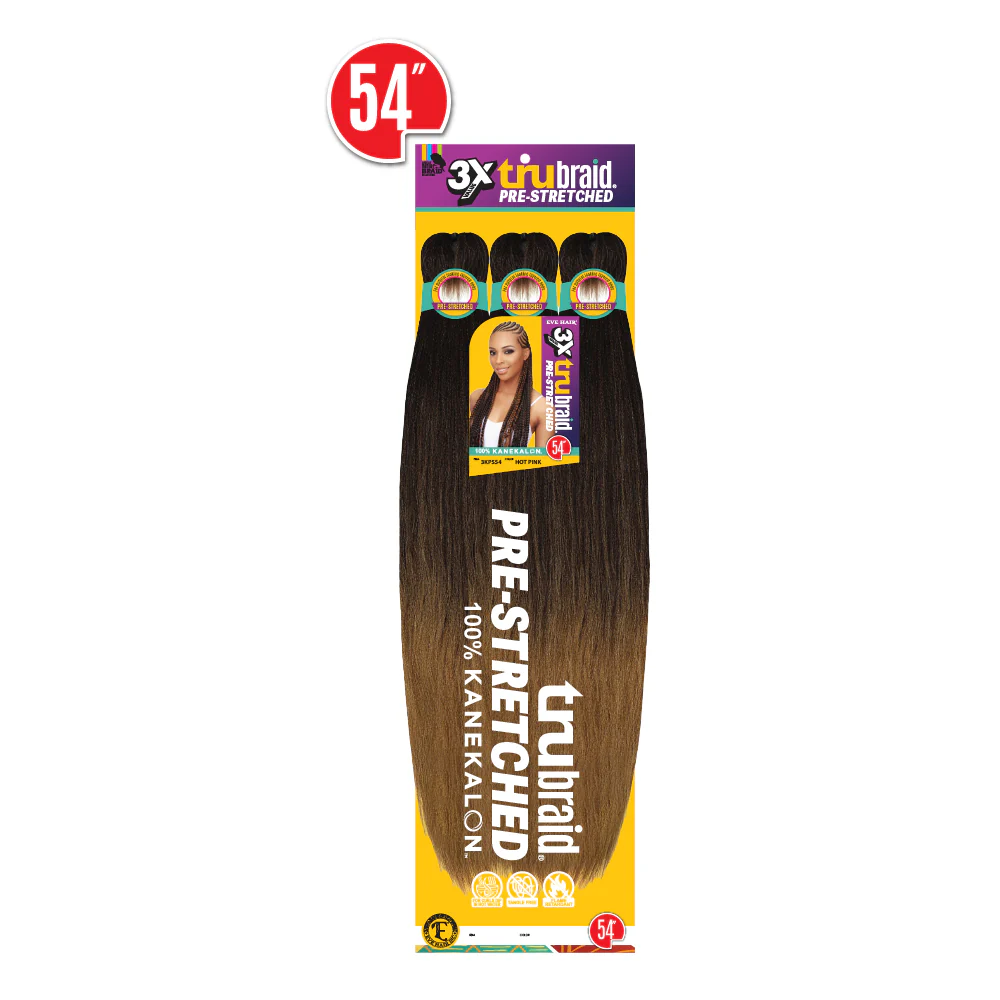 Eve Hair - 3X Tru Braid Pre-stretched 54 in, #T1B27