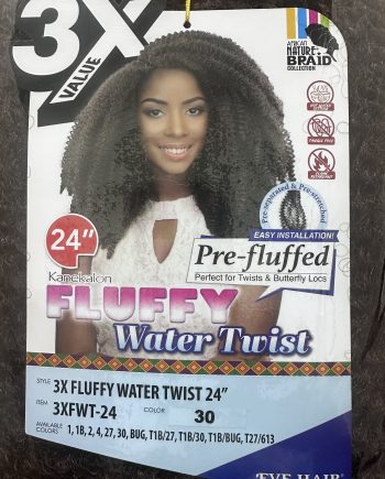 Eve Hair - 3Kanekalon Fluffy Water Twist 24 in, color 30