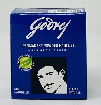 Godrej - Permanent powder hair dye natural black