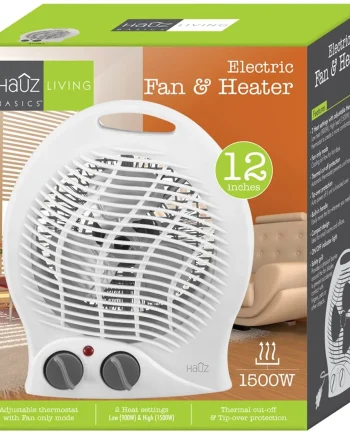 Haûz - 12-inch electric fan and heater