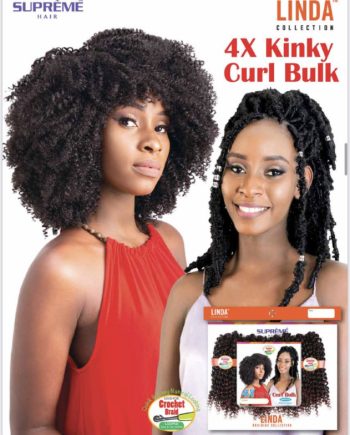 Linda Collection - 4X Kinky Curl Bulk Supreme #T1B/BG