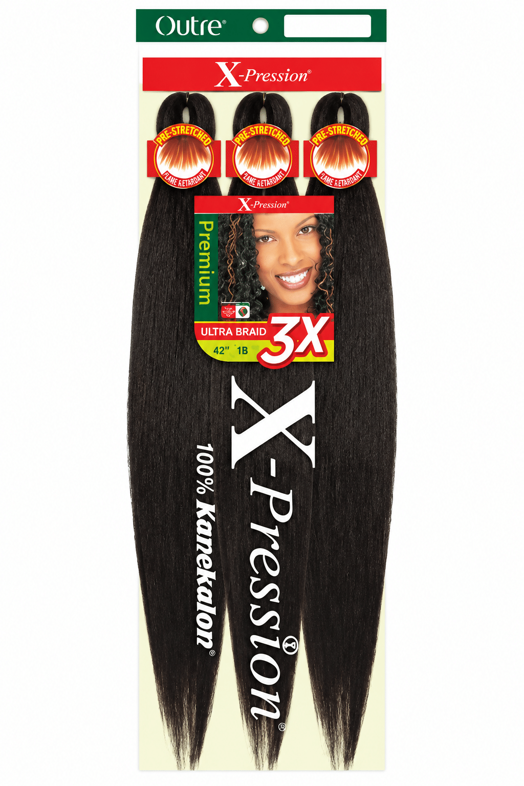Outre X-Pression 3X Ultra Braid Pre-Stretched 42 po