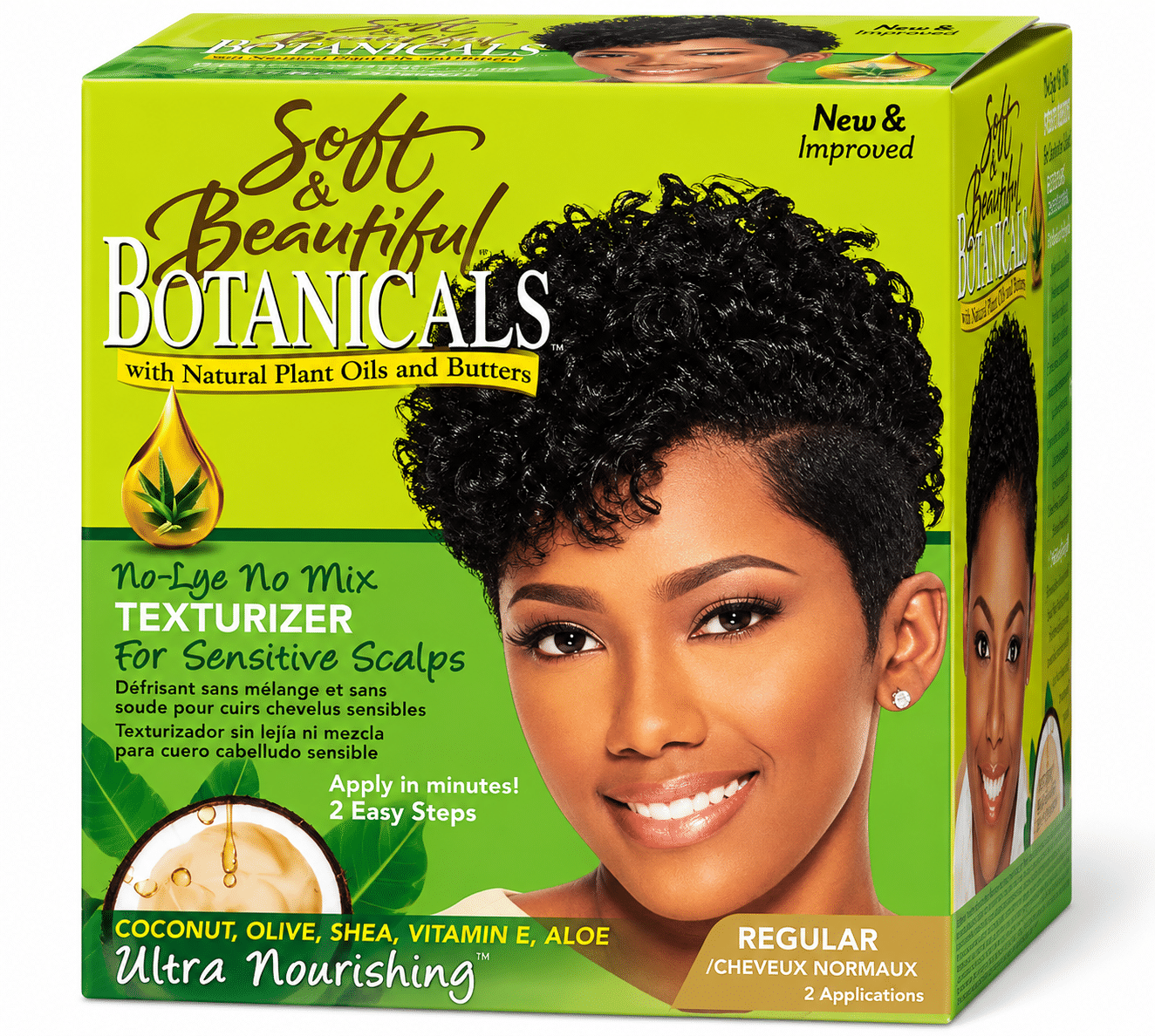 Soft & Beautiful Botanicals No-Lye No-Mix Texturizer Regular