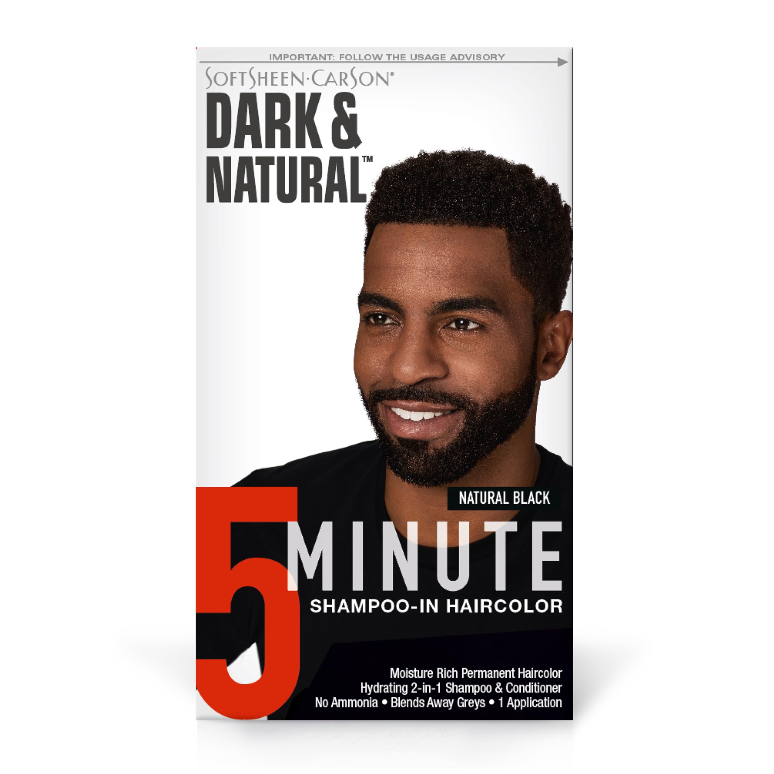 SoftSheen-Carson coloration permanente pour homme Natural Black
