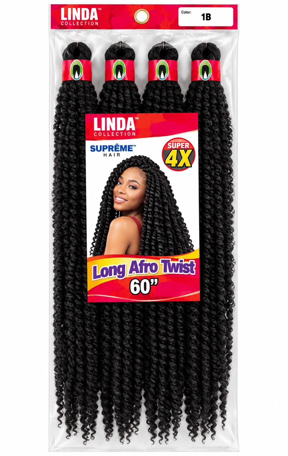 Suprême Hair 4X Long Afro Twist, 60 in.