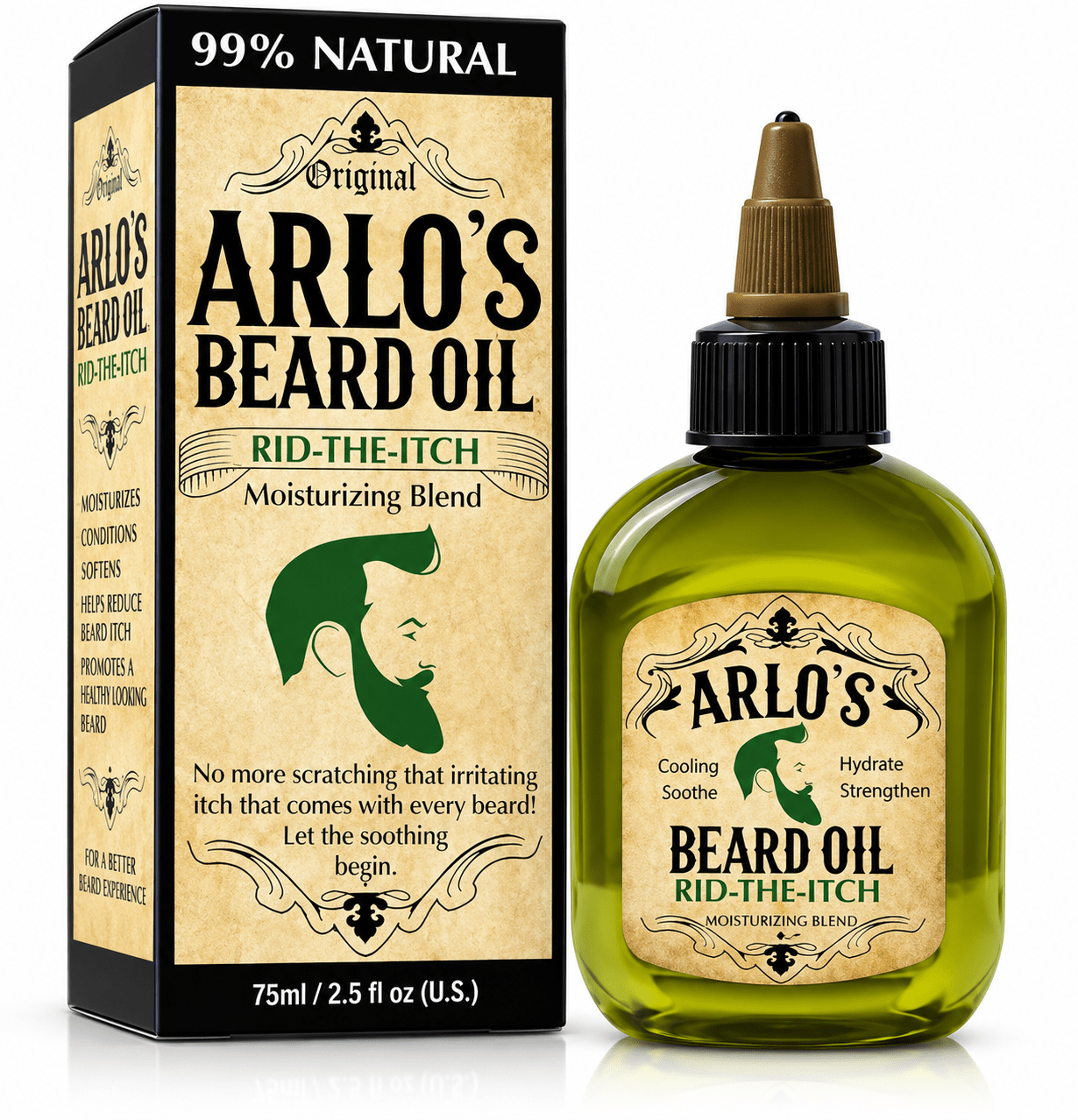Arlo's beard oil RID THE ICH Moisturizing blend 75 ml