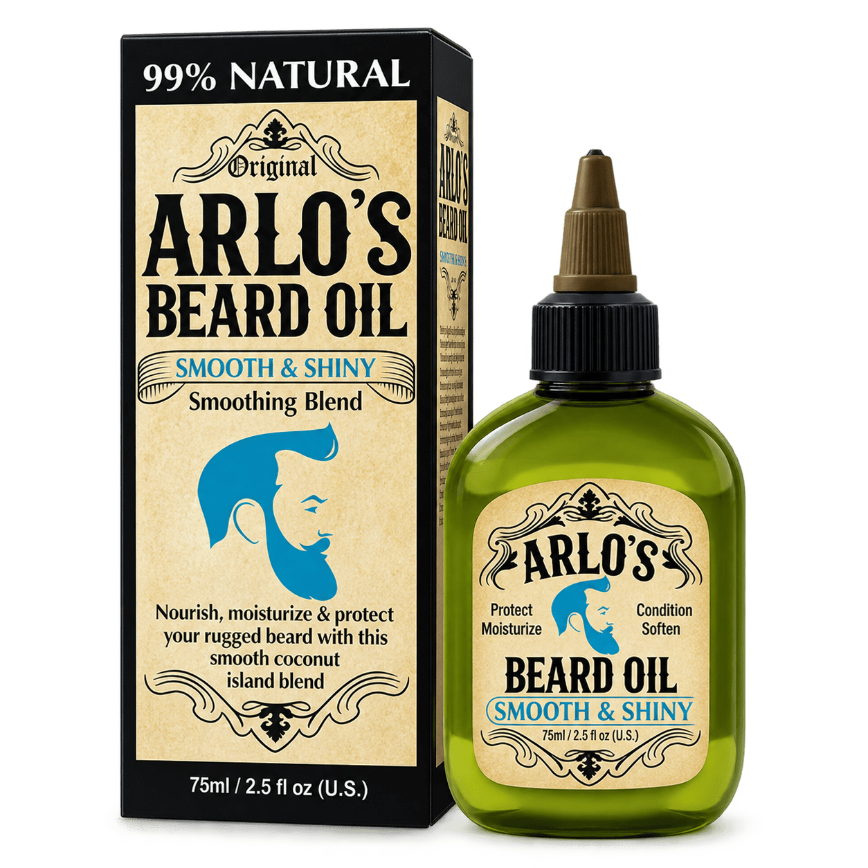 Arlo's beard oil Smooth & Shiny smoothing blend 75 ml
