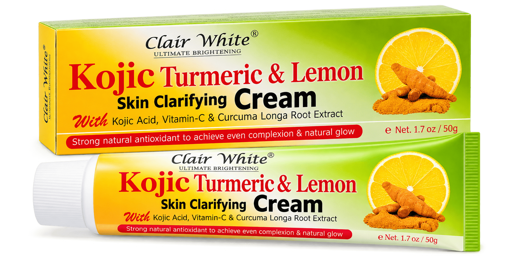 Clair white - kojic tumeric & lemon skin clarifying cream 50g