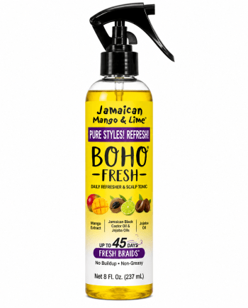Jamaican Mango &amp; Lime Boho Fresh Spray, 8 fl. oz., for braids and protective hairstyles.
