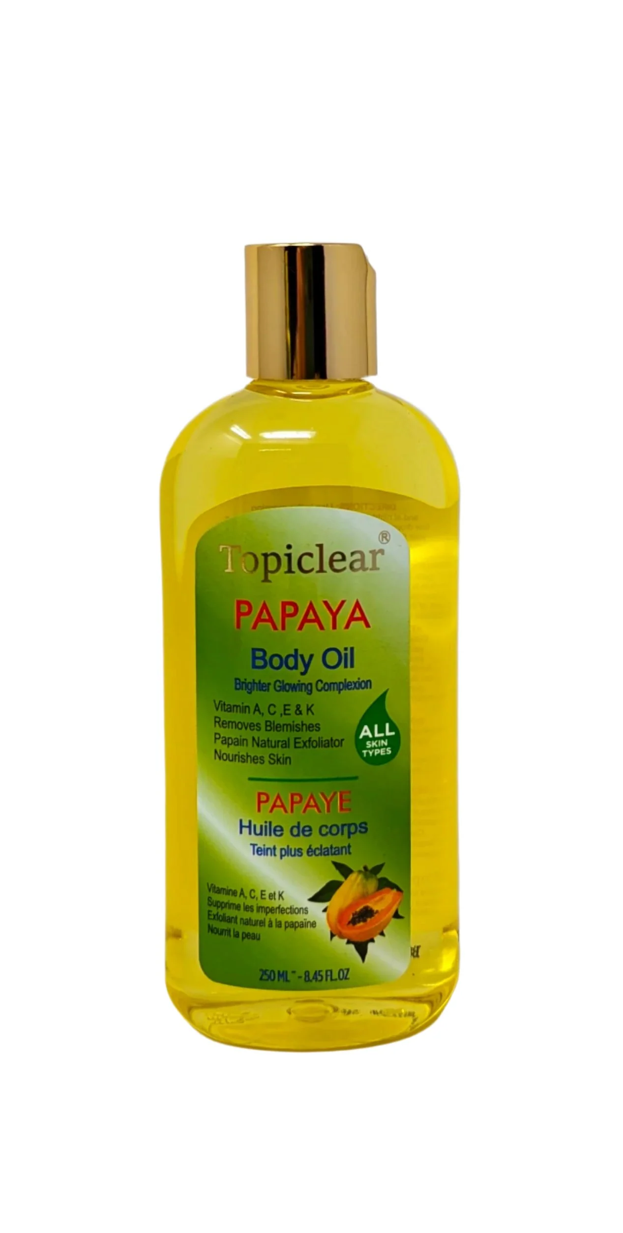 Topiclear - Papaya Body Oil 250ml
