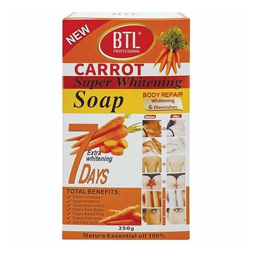 BTL CARROT SUPER WHITENING SOAP, 250 G