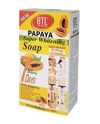 BTL PAPAYA SUPER WHITENING SOAP, 250 G