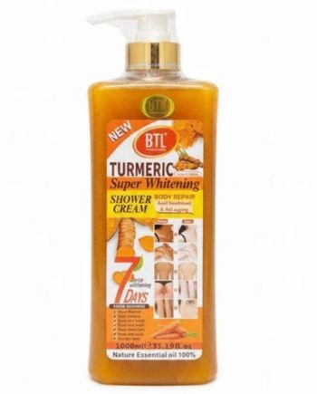 BTL TURMERIC SUPER WHITENING SHOWER CREAM, 1000 ML/ 35.19 FL.OZ