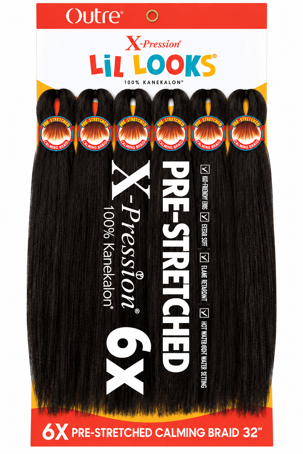 Outre X-Pression Lil Looks Pre-Stretched Calming Braid 32 pouces 6X