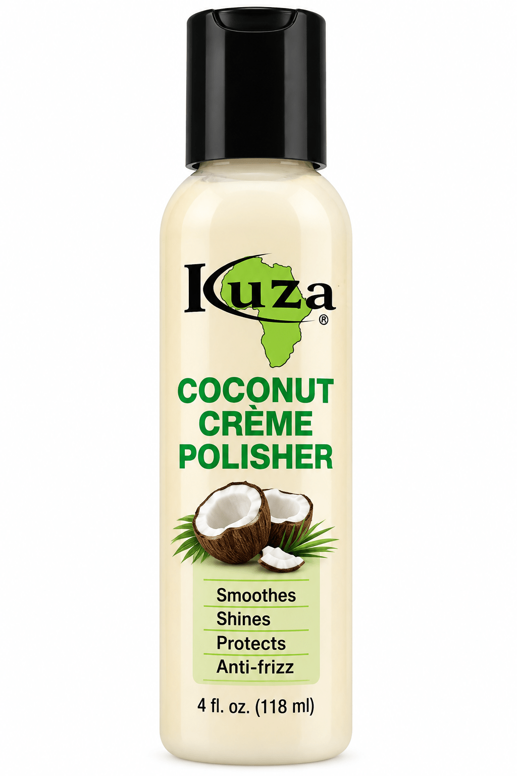 Kuza Polisseur à Crème de Noix de Coco 4 oz