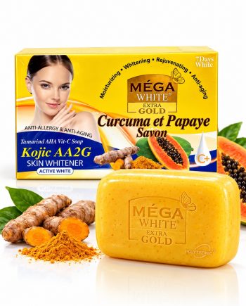 Mega White Extra Gold Turmeric &amp; Papaya Soap 160 g