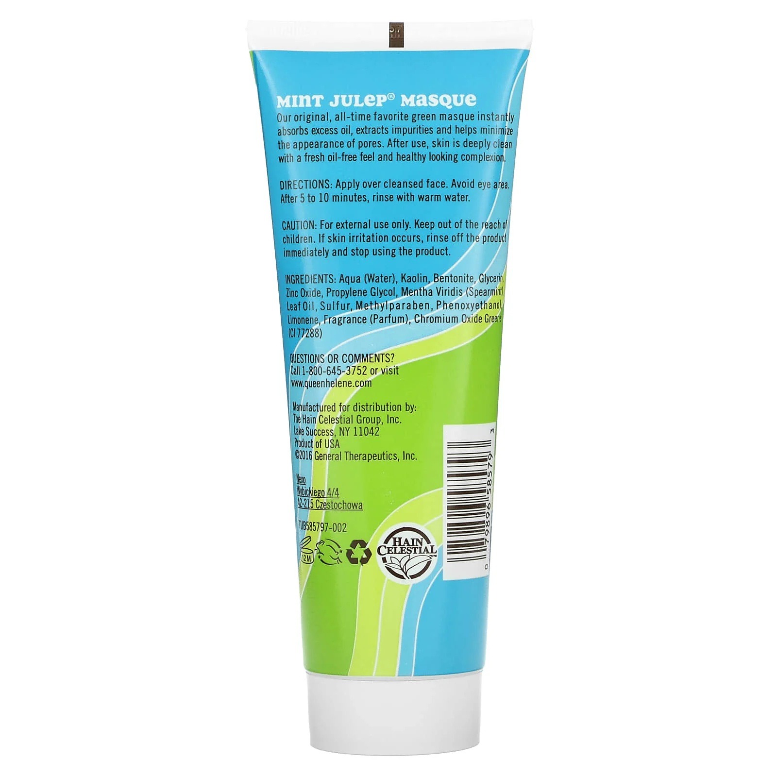 Queen Helene Mint Julep Mask, 8 oz