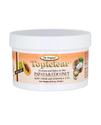 Topiclear - Papaya &amp; Coconut Body Cream 18 oz