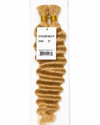 100 % Human Hair Deep Bulk 18 po couleur #27 en cheveux humains