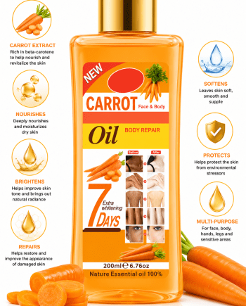 BTL Super Whitening Carrot Oil 200 ml huile de beauté à la carotte