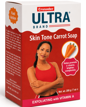 Crusader Ultra Brand Skin Tone Carrot Soap 200 g à la carotte.