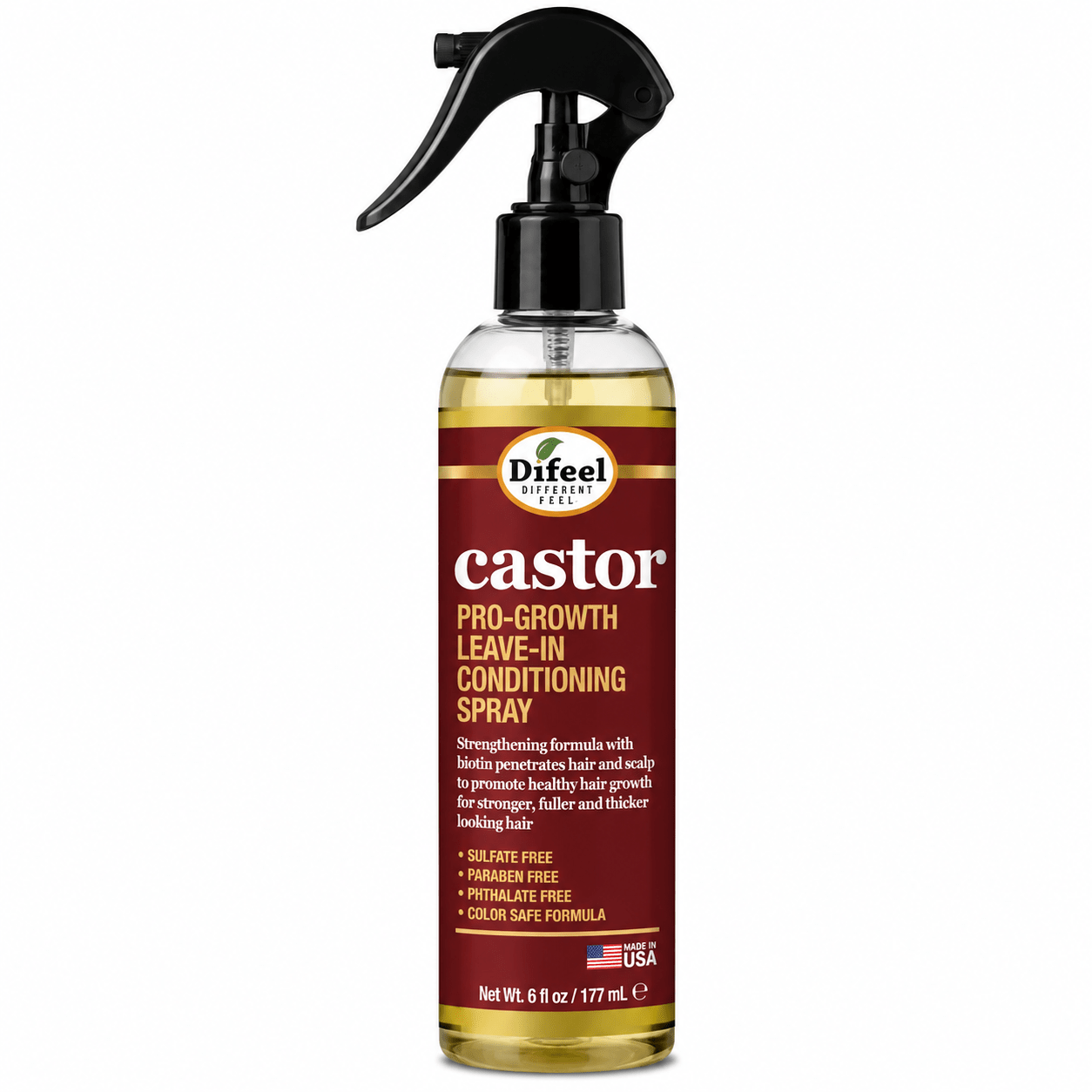 Difeel Castor Pro-Growth Leave-In Conditioning Spray 6 oz