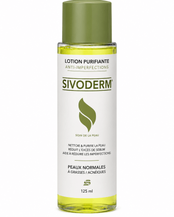 Sivoderm Lotion purifiante anti-imperfections pour le visage 125 ml.