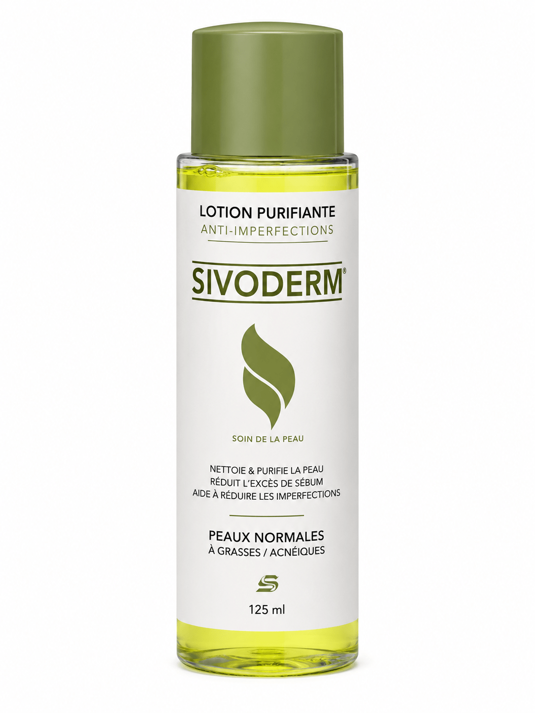Sivoderm Lotion purifiante anti-imperfections pour le visage 125 ml.