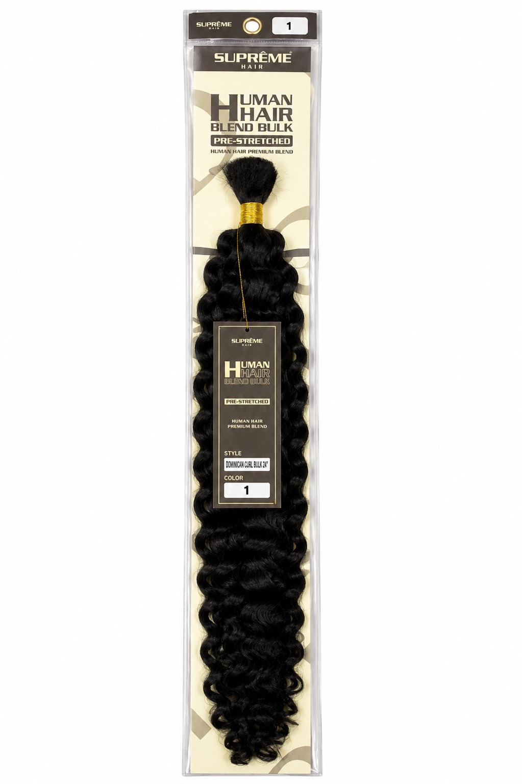 Suprême Hair Dominican Curl Bulk 24 po couleur