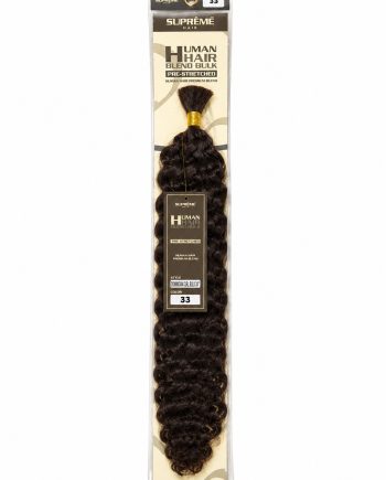Suprême Hair Dominican Curl Bulk 24 po couleur #33 en cheveux humains