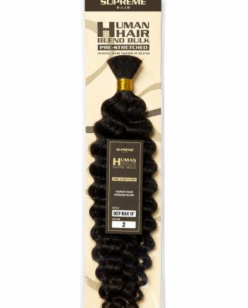 Suprême Hair Dominican Curl Bulk 24 po couleur #2 en cheveux humains