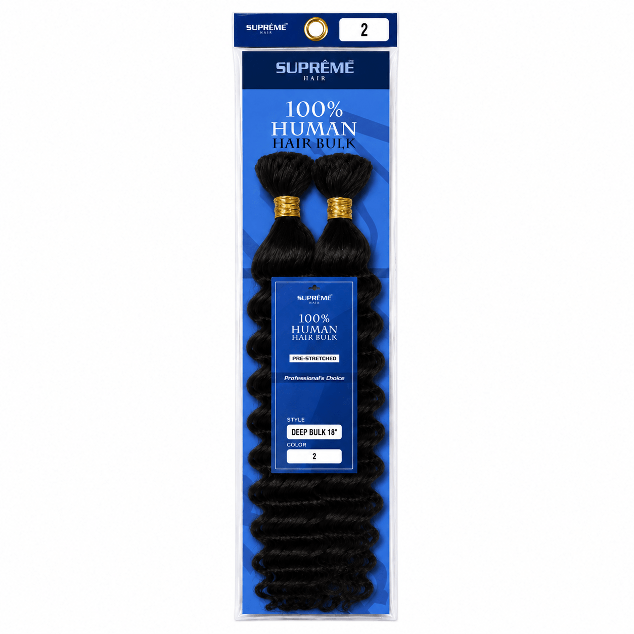 Suprême Hair Deep Bulk 18" couleur #2