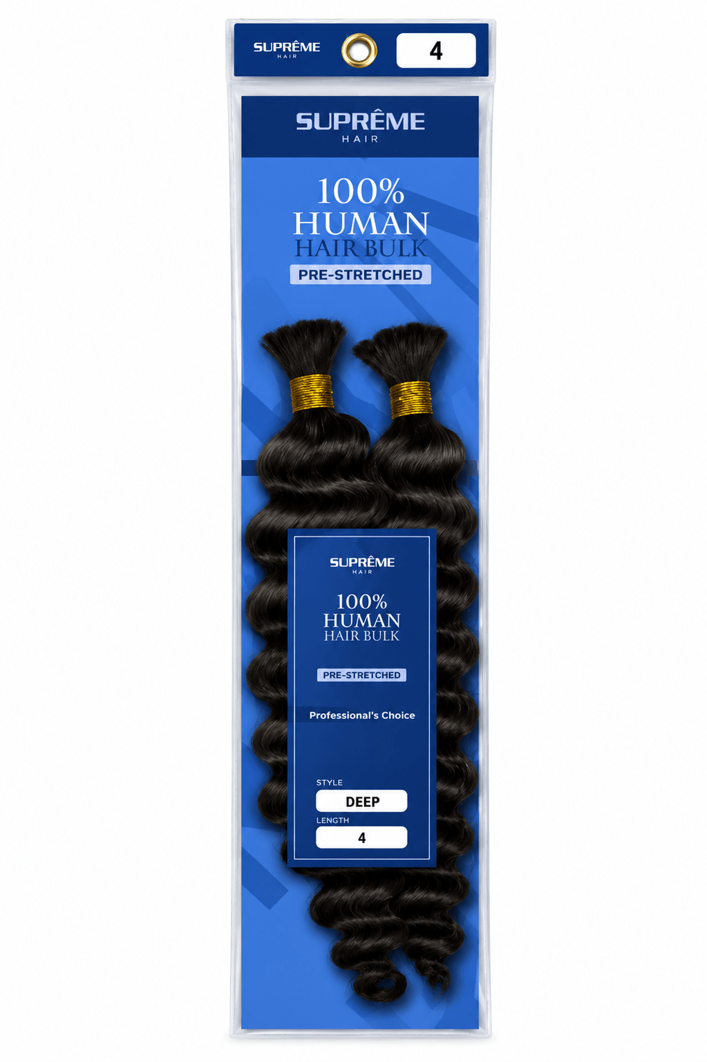 Suprême Hair Deep Bulk 18 " couleur #4