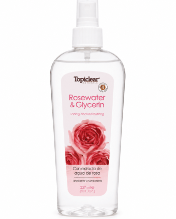 Topiclear Rosewater &amp; Glycerin Toning and Moisturizing Lotion, 237 ml.