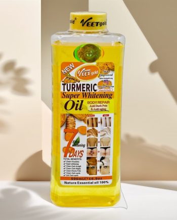 Veet Gold Turmeric Super Whitening Body Repair Oil 7 Days, 500 ml