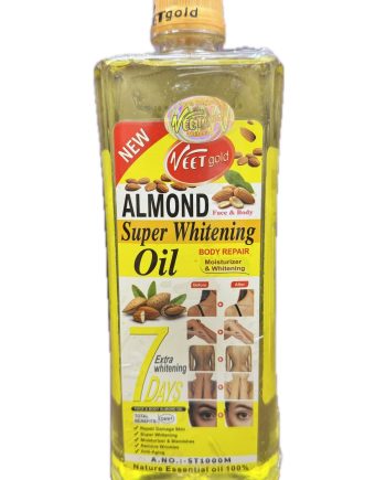 Veet Gold Almond Super Whitening Body Repair Oil 7 Days, 1000 m