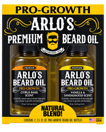 Arlo’s Premium Beard Oil Duo Citrus Basil et Vanilla Sandalwood 2 x 75 ml